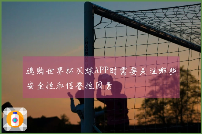 选购世界杯买球APP时需要关注哪些安全性和信誉性因素