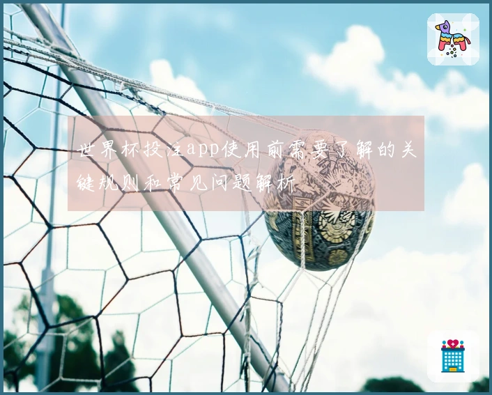 世界杯投注app使用前需要了解的关键规则和常见问题解析
